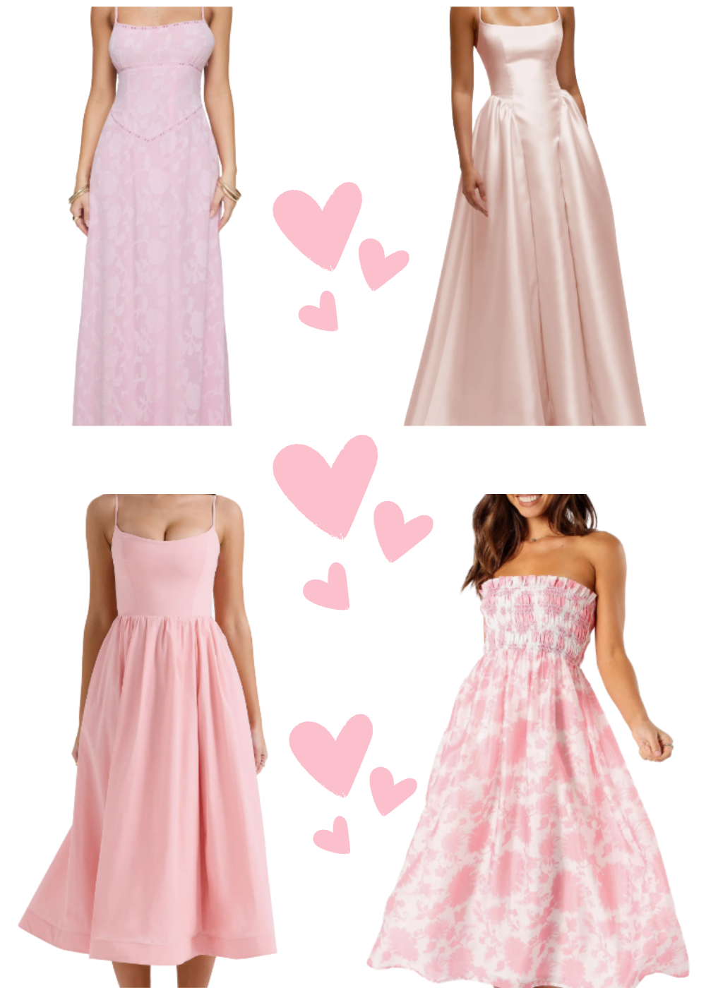 Elegant Pink Bridesmaid Dresses For a Fairytale Wedding