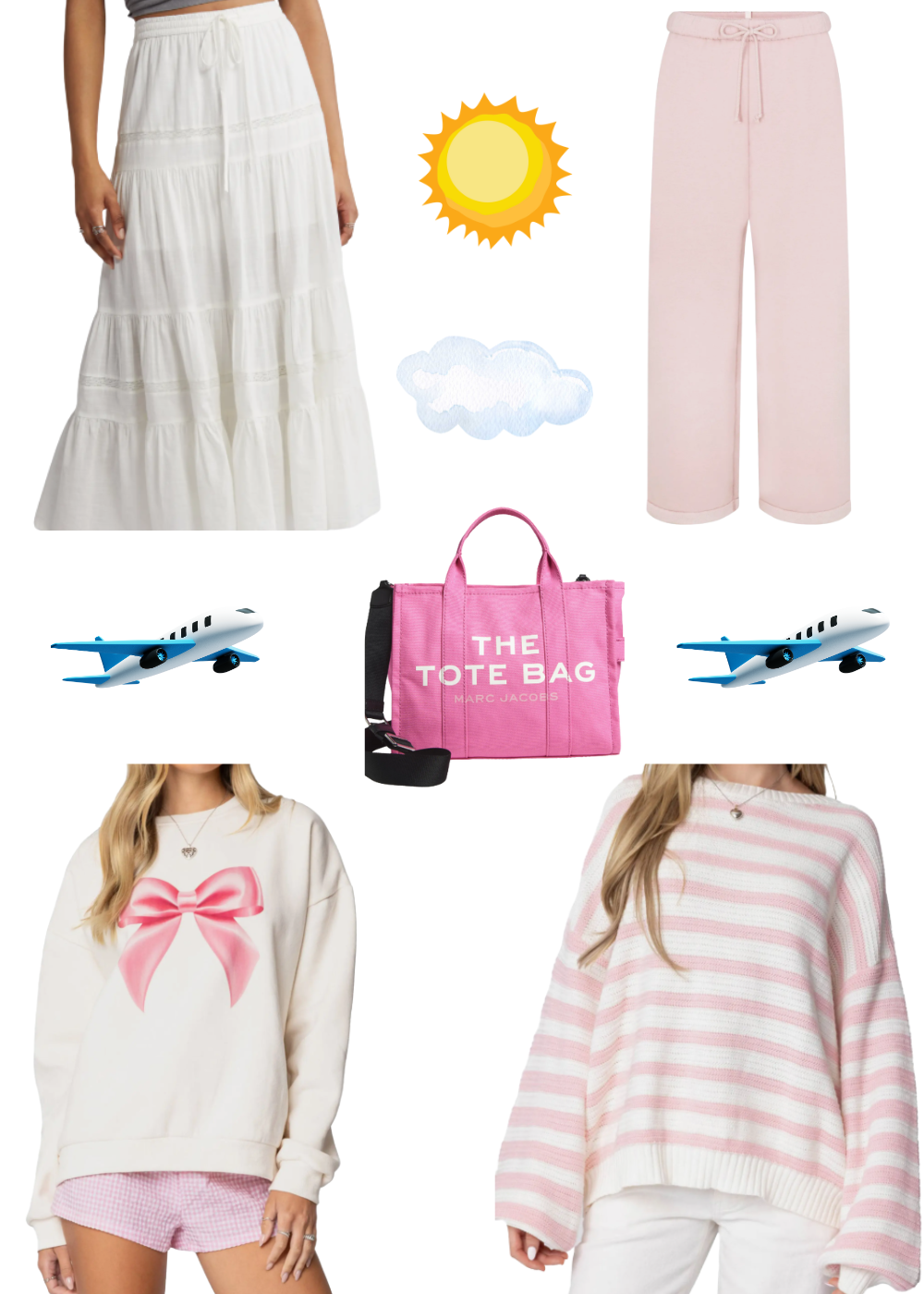 Dreamy Soft Girl Travel Outfits